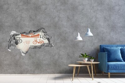Fototapeta dziura na ścianę Symbole Francji