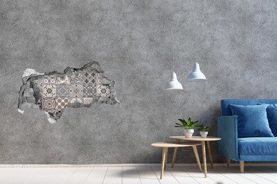 Fototapeta dziura na ścianę Ceramiczne płytki