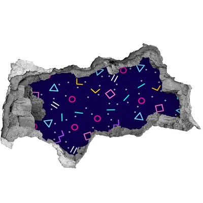 Fototapeta dziura na ścianę Geometryczne tło