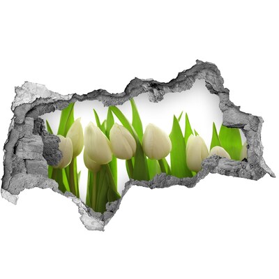 Samoprzylepna naklejka na ścianę Białe tulipany