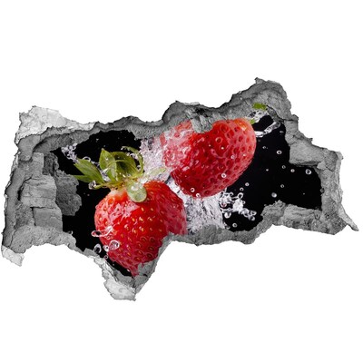 Samoprzylepna naklejka Truskawki i woda
