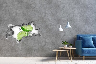 Samoprzylepna naklejka beton Limonki i woda