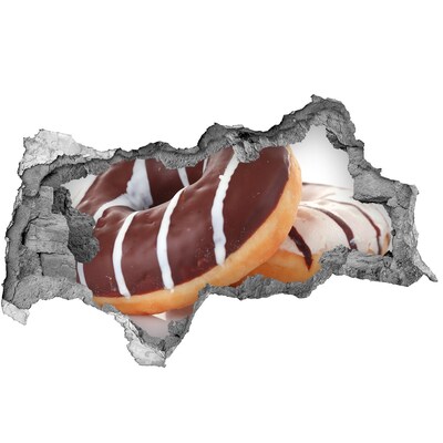 Samoprzylepna naklejka Donaty z czekoladą