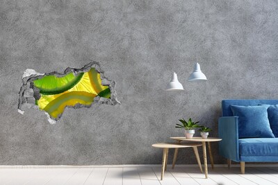 Naklejka dziura na ścianę Limonka i cytryna
