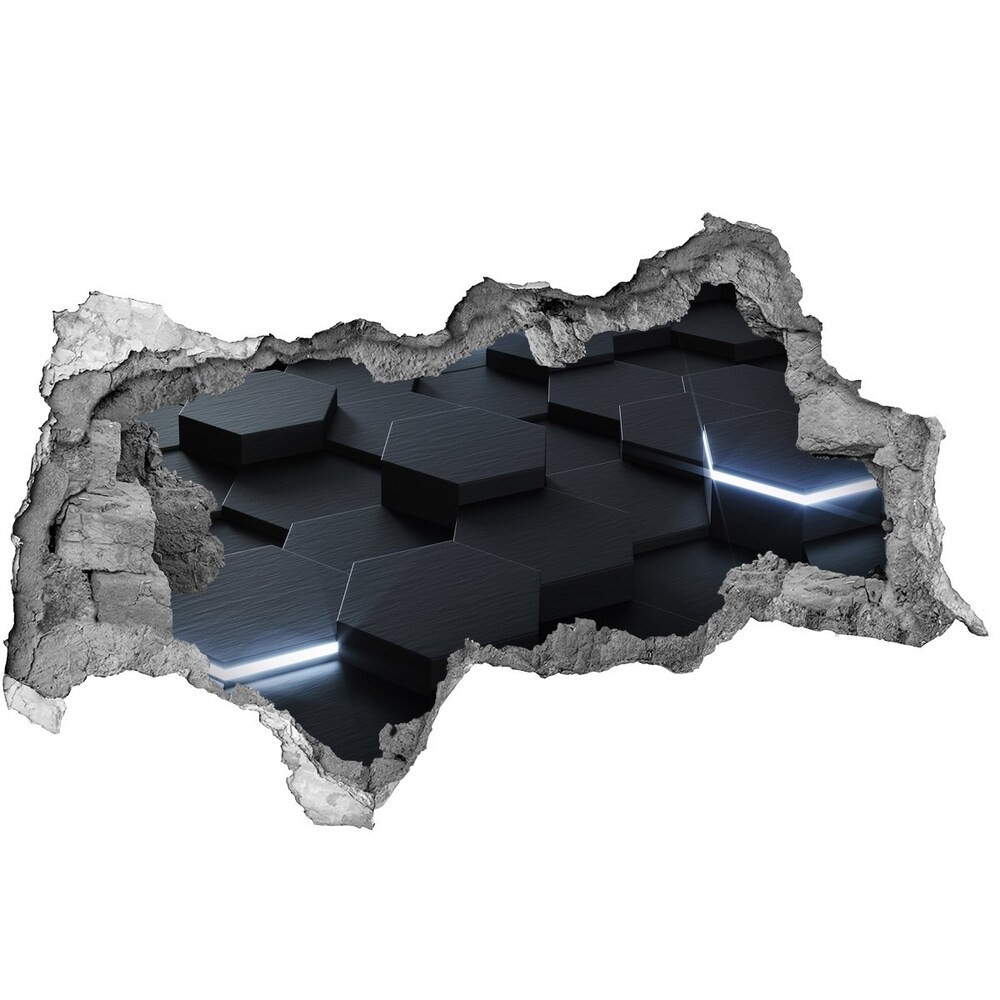 Samoprzylepna dziura ścienna 3D Abstrakcja