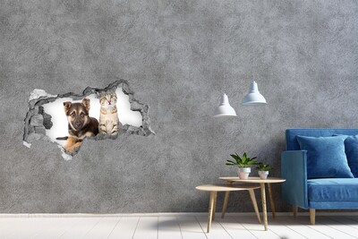 Fototapeta dziura na ścianę 3d Most Brookliński