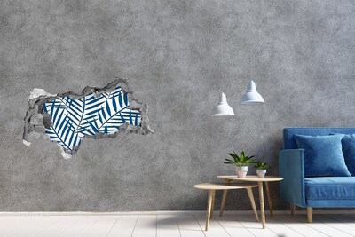 Fototapeta dziura na ścianę 3d Kolorowa Warszawa