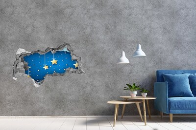 Naklejka 3D dziura na ścianę Nasiona dmuchawca