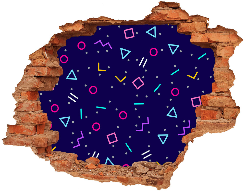 Fototapeta dziura na ścianę Geometryczne tło