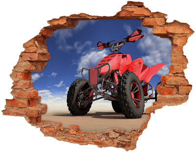 Foto zdjęcie dziura na ścianę Quad na pustyni