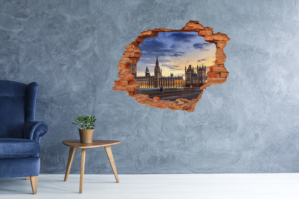 Fototapeta dziura na ścianę 3d Big Ben Londyn