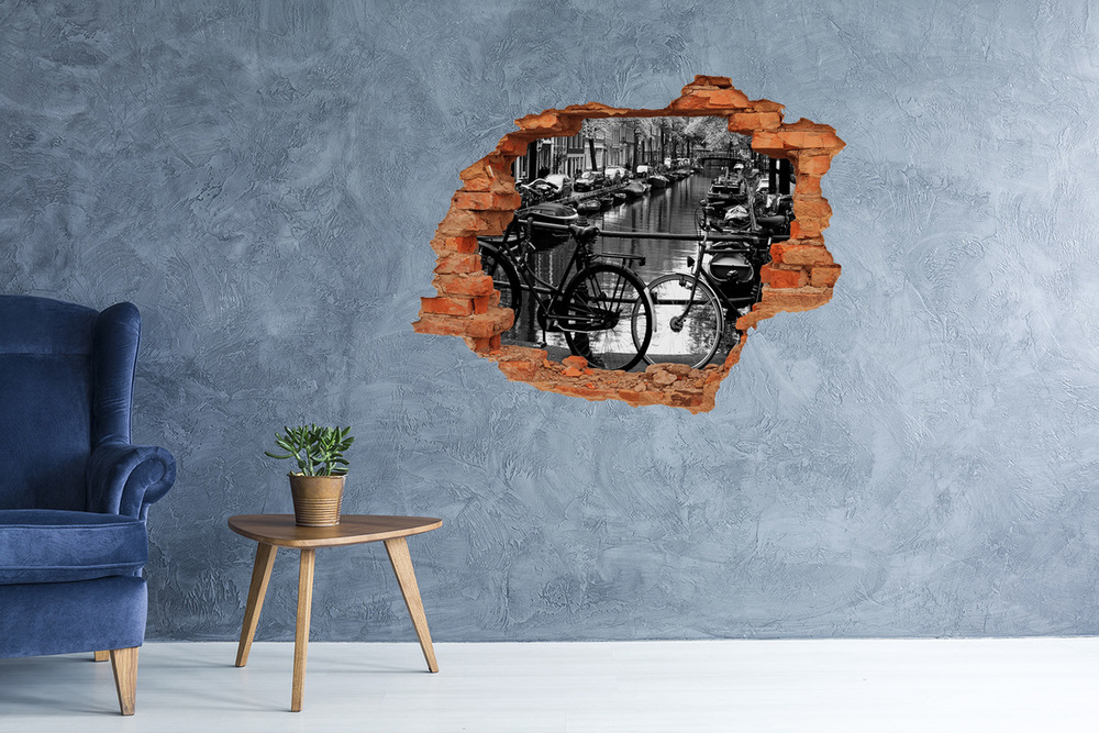 naklejka fototapeta 3D widok Rowery Amsterdam