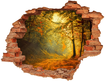 naklejka fototapeta 3D widok Las jesienią