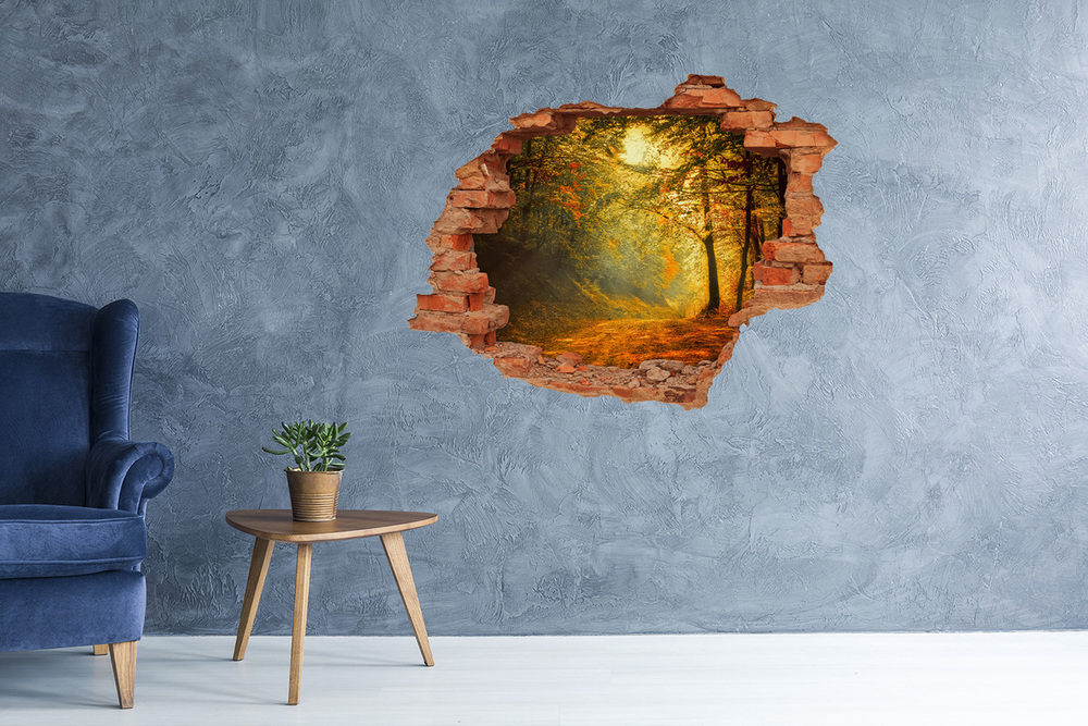 naklejka fototapeta 3D widok Las jesienią