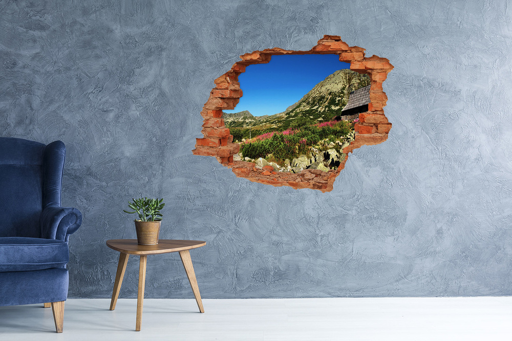 naklejka fototapeta 3D Bacówka w dolinie