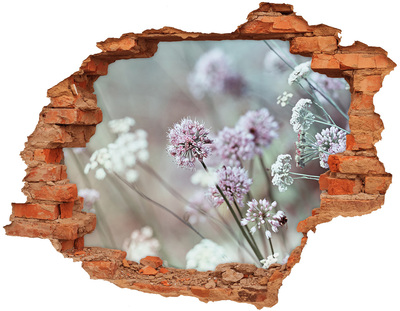 Samoprzylepna dziura na ścianę Dzikie kwiaty