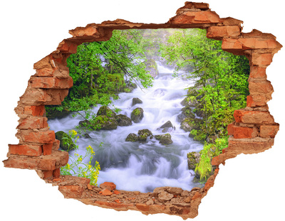 naklejka fototapeta 3D widok Górska rzeka