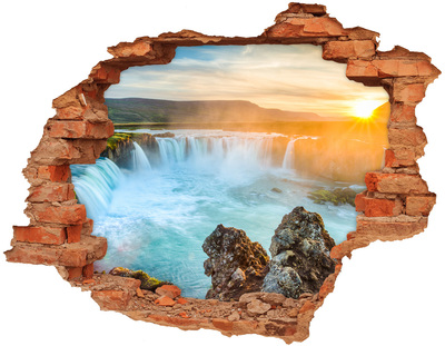 naklejka fototapeta 3D widok beton Wodospad