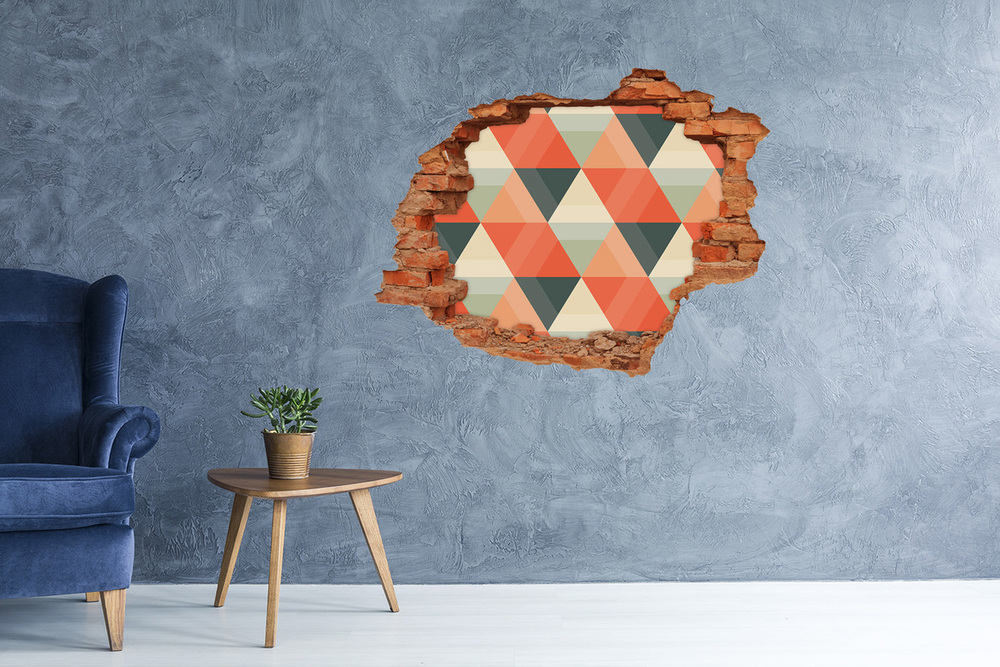 Fotoobraz dziura na ścianę Geometryczne tło