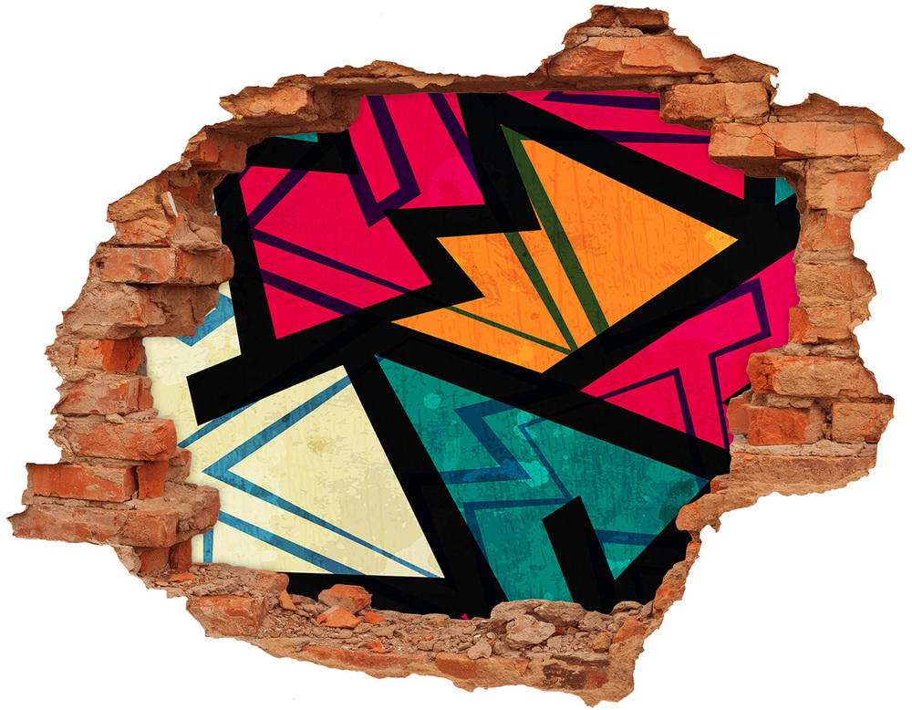 Fotoobraz dziura na ścianę Geometryczne tło
