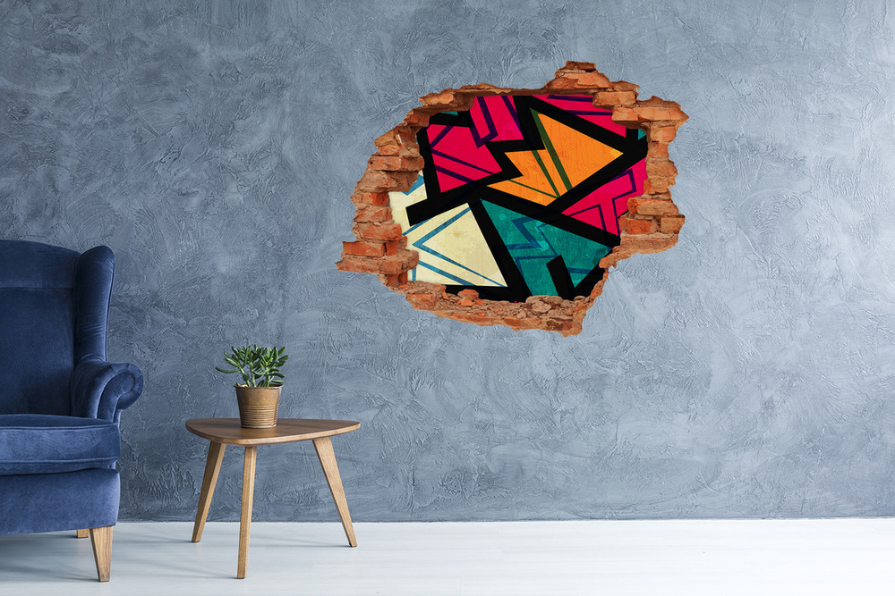 Fotoobraz dziura na ścianę Geometryczne tło