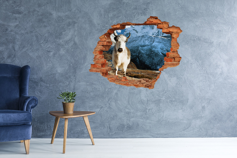 Dziura 3d fototapeta naklejka Jak góry