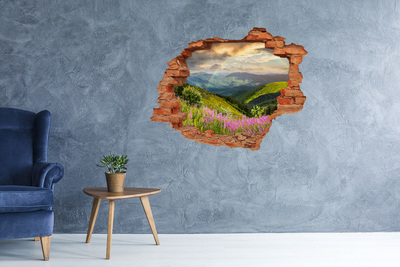 naklejka fototapeta 3D widok Górski pejzaż