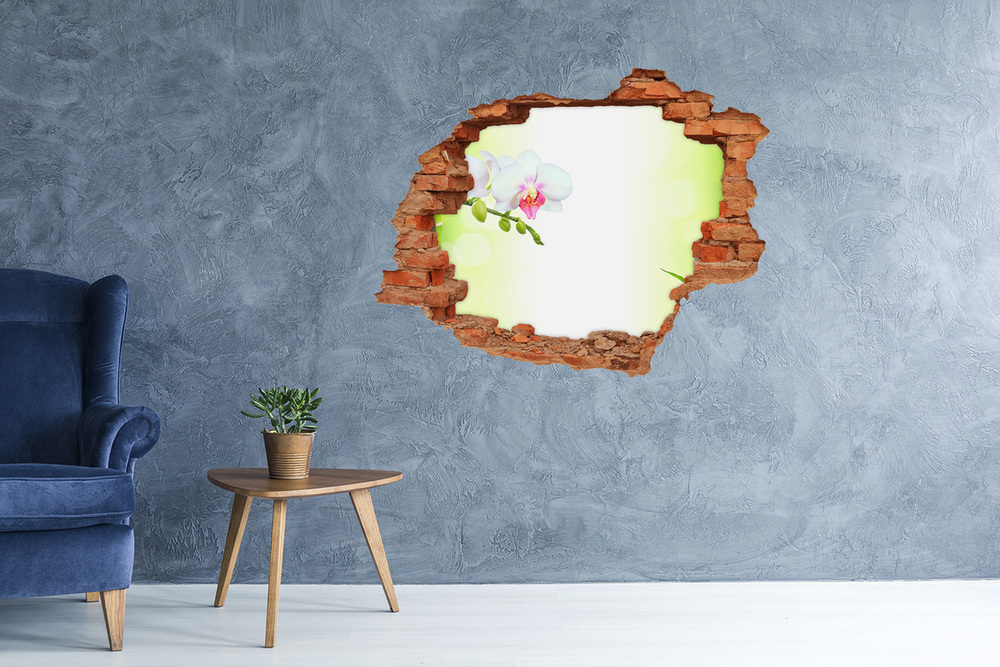 Fototapeta dziura na ścianę Orchidea i bambus