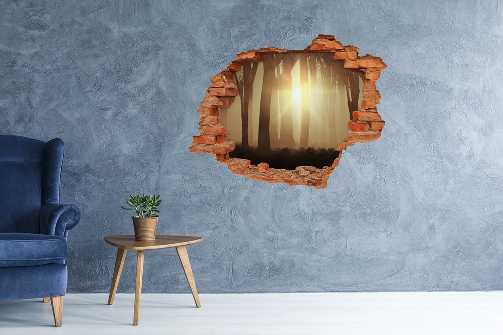 naklejka fototapeta 3D widok Mgła w lesie