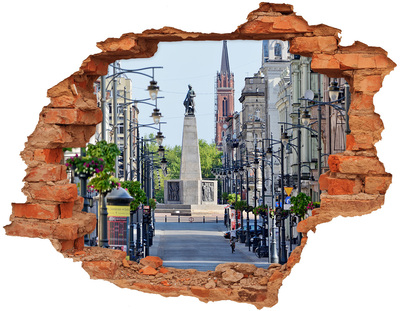 Fototapeta dziura na ścianę 3d Łódź Polska