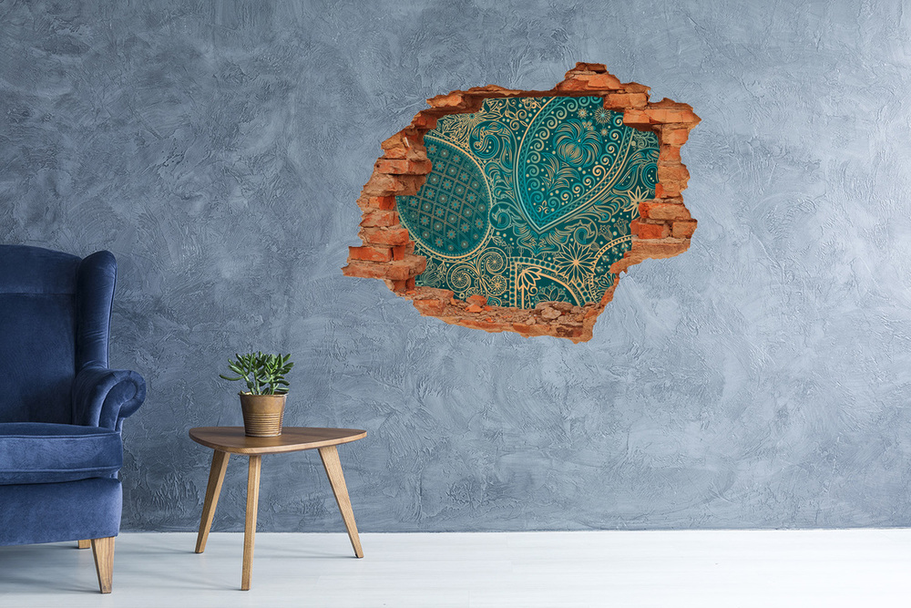 Fotoobraz dziura na ścianę Ornamenty tło