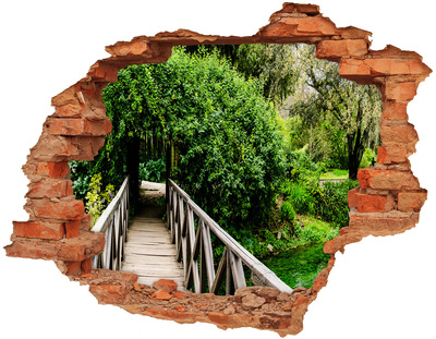 naklejka fototapeta 3D widok Most na rzece