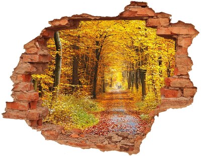 naklejka fototapeta 3D widok Las jesienią
