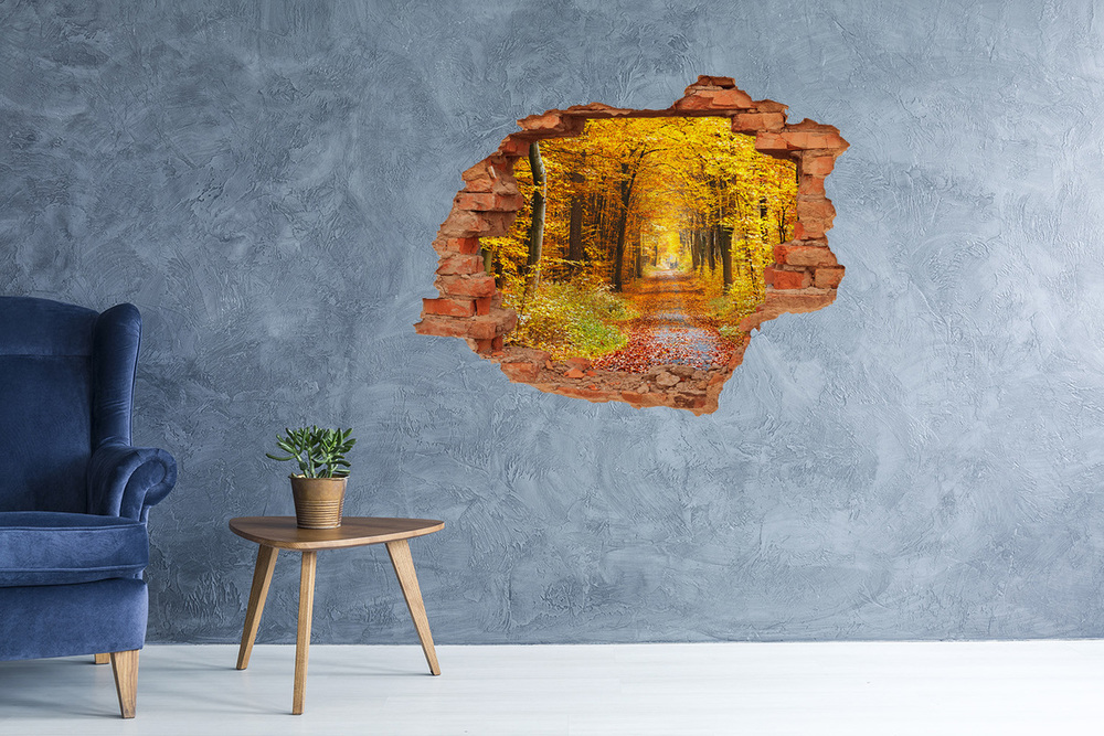naklejka fototapeta 3D widok Las jesienią