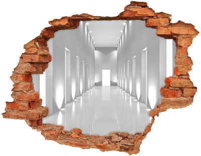 Samoprzylepna dziura ścienna 3D Korytarz