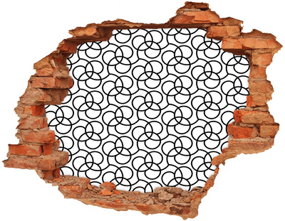Fotoobraz dziura na ścianę Geometryczne tło