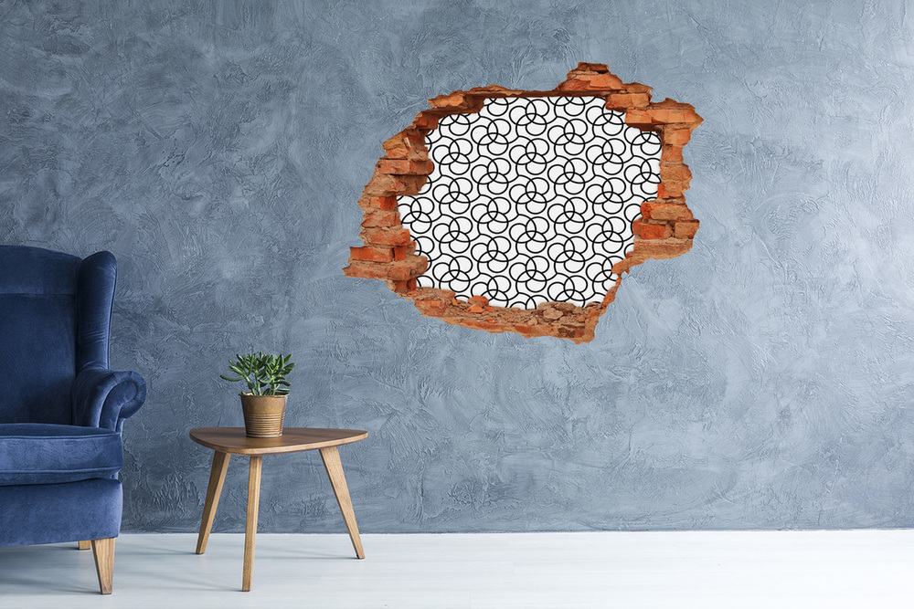 Fotoobraz dziura na ścianę Geometryczne tło