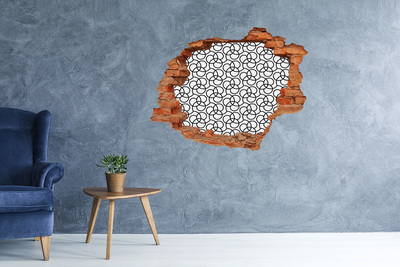 Fotoobraz dziura na ścianę Geometryczne tło