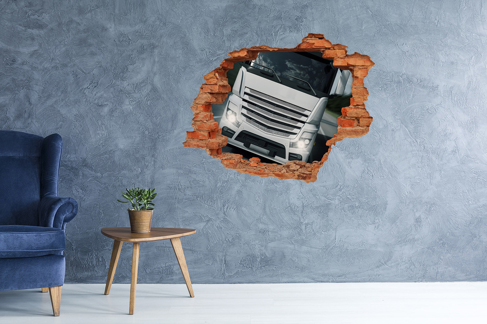 Fototapeta dziura na ścianę Ciężarówka