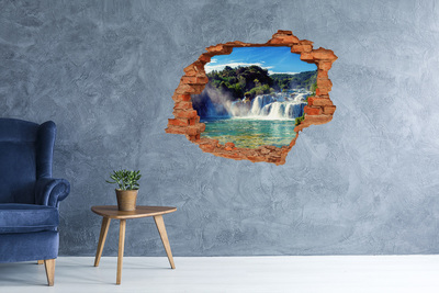 Dziura 3d foto tapeta naklejka Konie w galopie