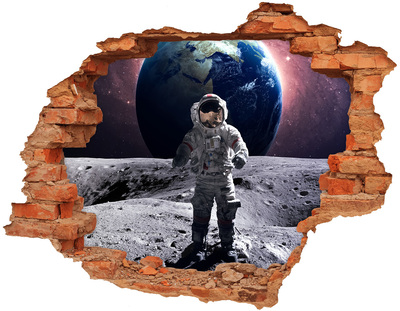 Foto zdjęcie dziura na ścianę Astronauta