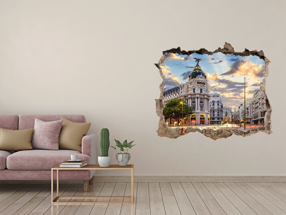 Fototapeta dziura na ścianę Madryt Hiszpania