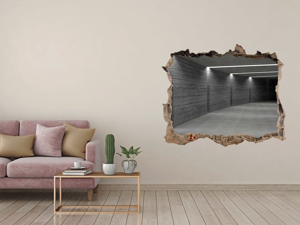 Fototapeta dziura na ścianę Betonowy tunel
