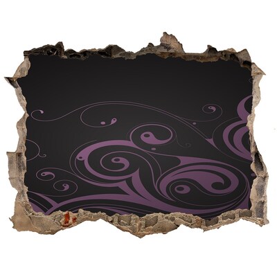 Dziura 3d fototapeta naklejka Ornamenty
