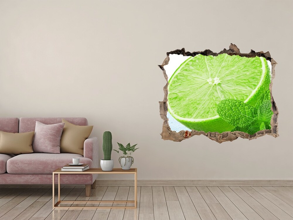 Samoprzylepna naklejka Limonka z lodem