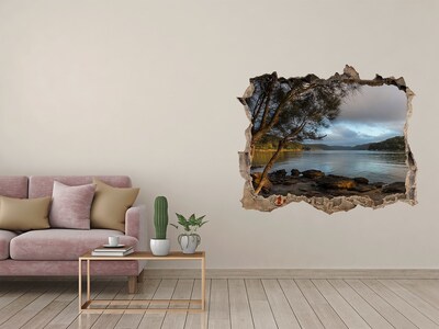 naklejka fototapeta 3D widok Drzewo nad rzeką