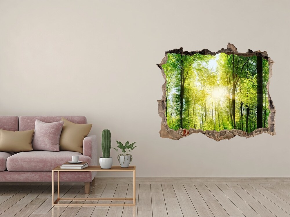 naklejka fototapeta 3D widok Las w słońcu