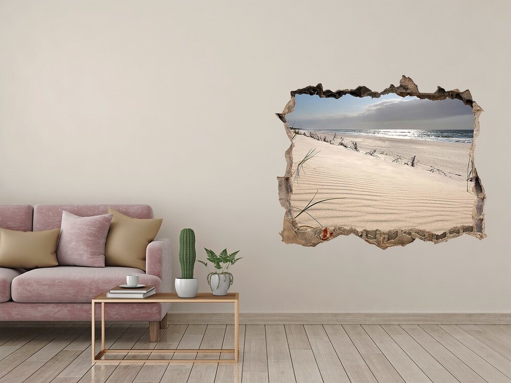 naklejka fototapeta 3D widok Mrzeżyno plaża