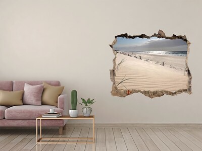 naklejka fototapeta 3D widok Mrzeżyno plaża
