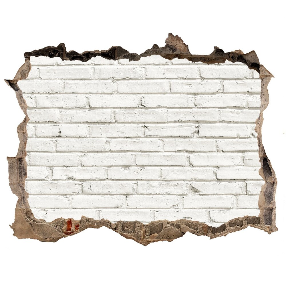 Samoprzylepna dziura ścienna 3D Ceglana ściana